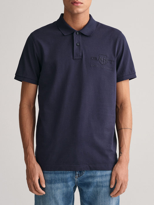 Gant Evening Blue Regular Fit Polo T-Shirt