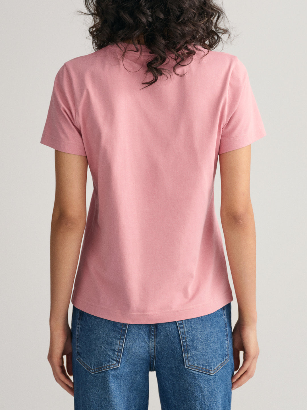 Gant Women Solid Round Neck T-Shirt