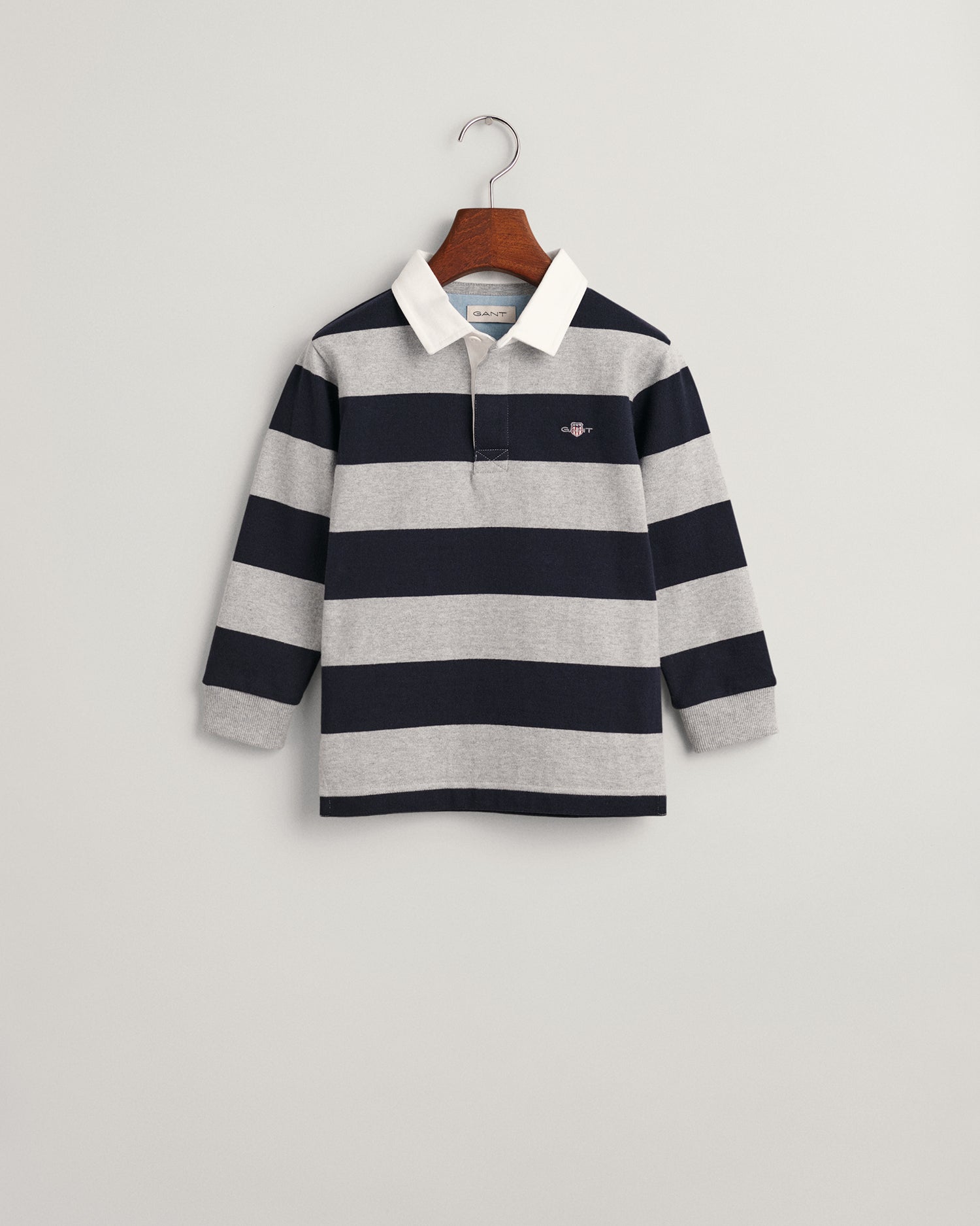 Gant Kids Navy Striped Relaxed Fit T-Shirt