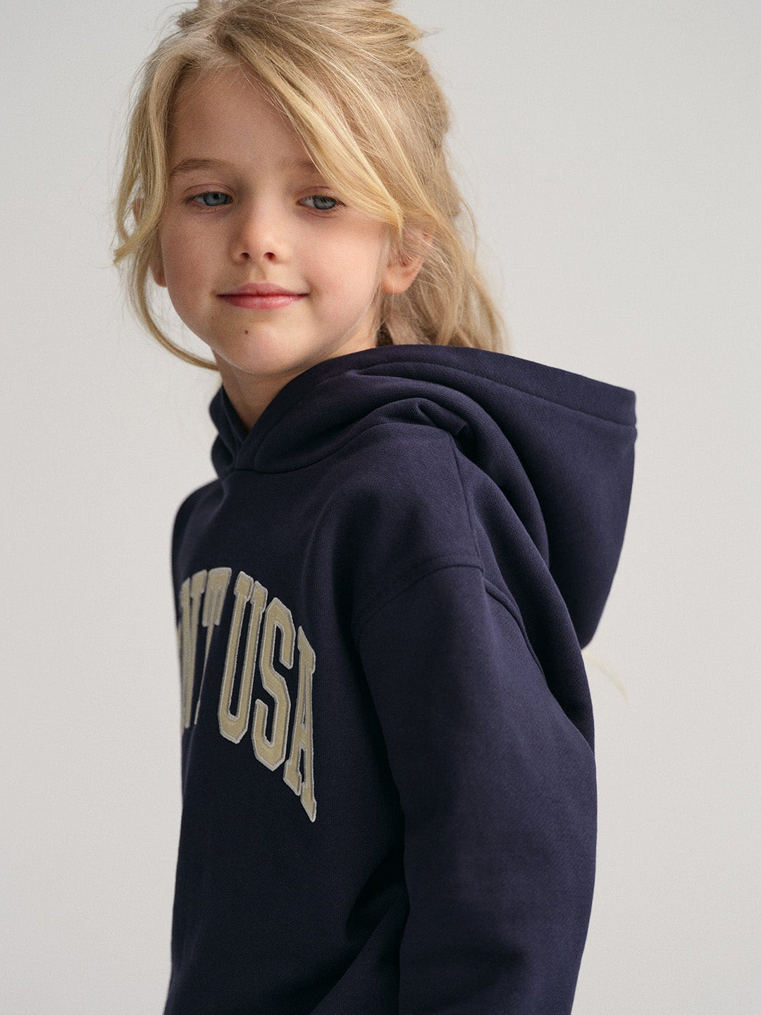 Gant Kids Solid Hooded Sweatshirt