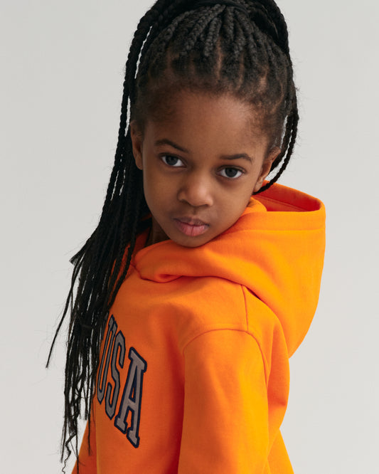 Gant Kids Solid Hooded Sweatshirt