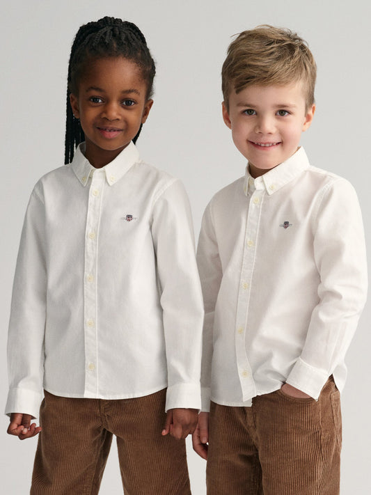 Gant Kids Solid Button-Down Collar Shirt