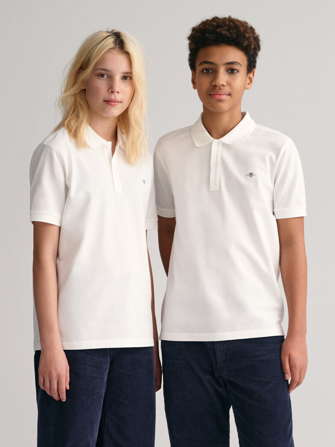 Gant Kids White Fashion Regular Fit Polo T-Shirt