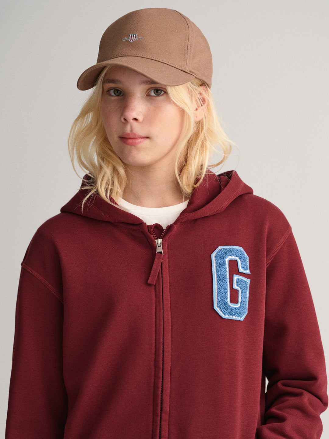 Gant Kids Solid Hooded Sweatshirt