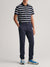 Gant Men Blue Solid Slim Fit Trouser