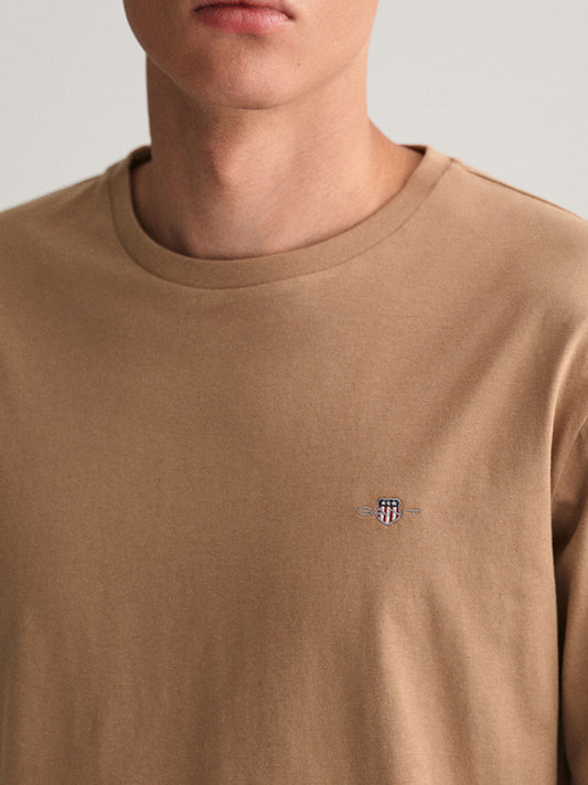 Gant Warm Khaki Regular Fit T-Shirt