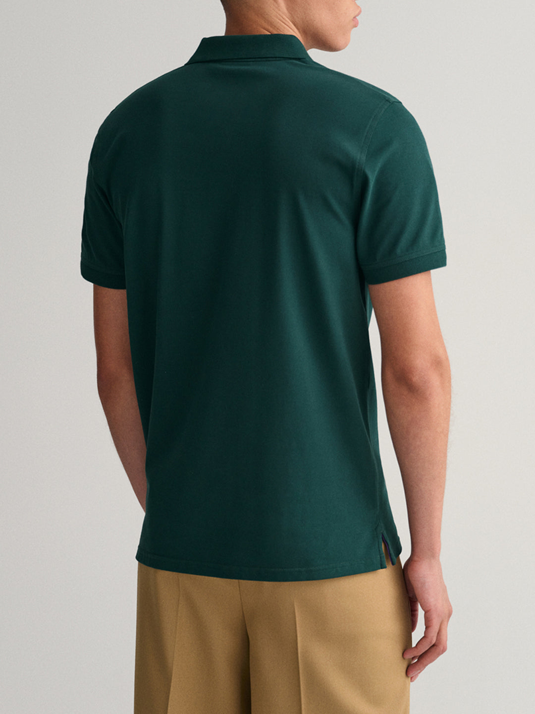 Gant Tartan Green Regular Fit Polo T-Shirt