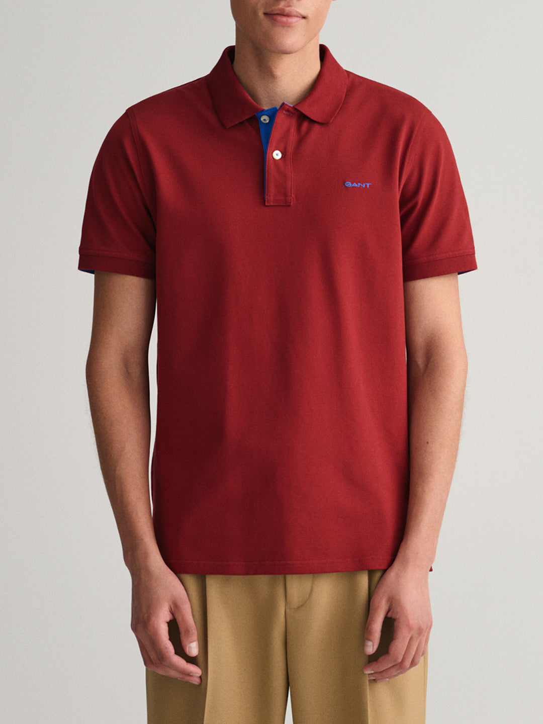 Gant Red Regular Fit Polo T-Shirt