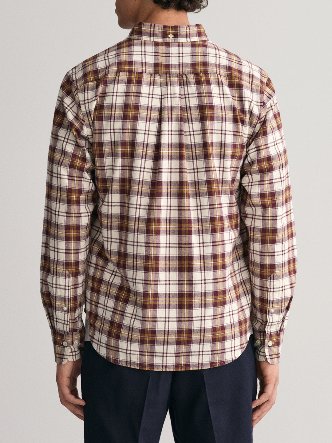 Gant Brown Checked Regular Fit Shirt