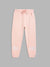 Blue Giraffe Girls Pink Solid Regular Fit Mid-Rise Joggers Style Trackpant