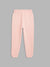 Blue Giraffe Girls Pink Solid Regular Fit Mid-Rise Joggers Style Trackpant