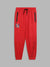 Blue Giraffe Boys Red Solid Straight Fit Joggers Style Sweatpant