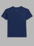 Blue Giraffe Boys Navy Striped Round Neck Short Sleeves T-Shirt