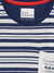 Blue Giraffe Boys Navy Striped Round Neck Short Sleeves T-Shirt