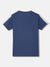 Blue Giraffe Boys Blue Color-Blocked Round Neck Short Sleeves T-Shirt