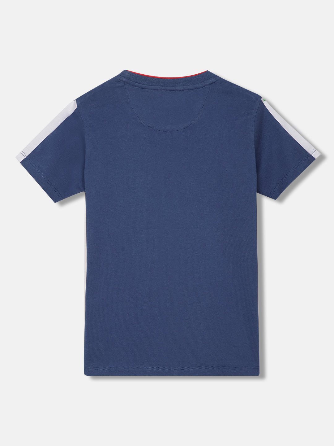 Blue Giraffe Boys Navy Blue Printed Round Neck Tshirt