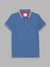 Blue Giraffe Boys Multicolor Solid Polo Collar Short Sleeves T-Shirt