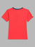 Blue Giraffe Boys Red Printed Round Neck Short Sleeves T-Shirt