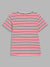 Blue Giraffe Girls Multi Striped Round Neck TShirt