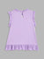 Blue Giraffe Girls Purple Embroidered Round Neck Short Sleeves Top