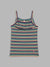 Blue Giraffe Girls Multicolor Striped Shoulder Straps Sleeveless Tank Top