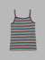 Blue Giraffe Girls Multicolor Striped Shoulder Straps Sleeveless Tank Top