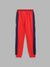 Blue Giraffe Boys Red Color-Blocked Regular Fit Joggers Style Sweatpant