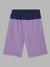 Blue Giraffe Boys Purple Solid Regular Fit Shorts