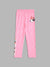 Blue Giraffe Girls Pink Printed Regular Fit Leggings