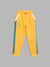 Blue Giraffe Boys Yellow Colorblocked Straight Fit Mid-Rise Joggers Style Trackpant