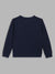 Blue Giraffe Boys Navy Blue Solid Round Neck Full Sleeves Pullover Style Sweatshirt