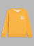 Blue Giraffe Boys Yellow Solid Round Neck Full Sleeves Pullover Style Sweatshirt