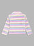 Blue Giraffe Girls Multicolor Striped Shirt Collar Full Sleeves Jacket