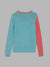 Blue Giraffe Girls Multicolor Embroidered Round Neck Full Sleeves Pullover Style Sweater