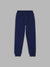 Blue Giraffe Boys Navy Blue Colorblocked Regular Fit Mid-Rise Joggers Style Trackpant