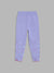 Blue Giraffe Girls Purple Solid Regular Fit Mid-Rise Joggers Style Trackpant