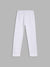 Blue Giraffe Girls White Solid Regular Fit Mid-Rise Joggers Style Trackpant