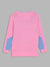 Blue Giraffe Girls Pink Printed Round Neck Full Sleeves Pullover Style Sweater