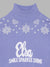 Blue Giraffe Girls Purple Printed Turtle Neck Full Sleeves Pullover Style Sweater