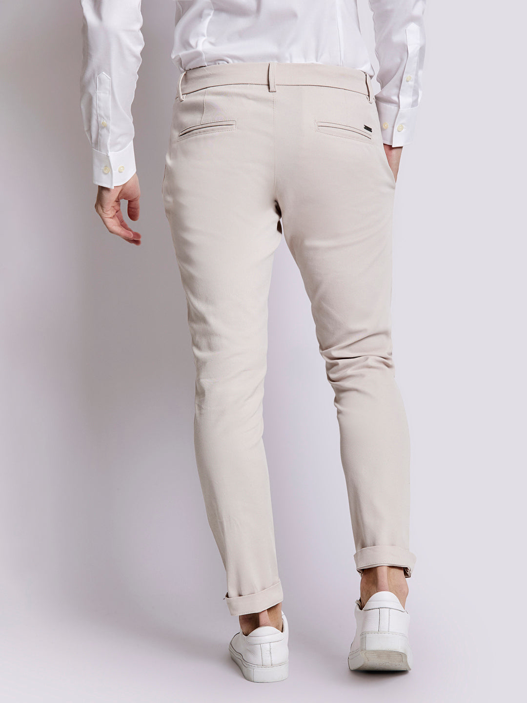 Bruun & Stengade Men Sand Solid Trouser