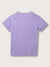 Blue Giraffe Boys Purple Color-Blocked Round Neck Short Sleeves T-Shirt