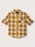 Blue Giraffe Boys Multi-Color Checked Spread Collar Full Sleeves Shirt