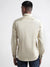 Iconic Men Beige Solid Spread Collar Full Sleeves Shirt