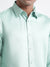 Iconic Men Green Solid Spread Collar Full Sleeves Shirt