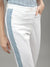 Iconic Women White Printed Slim Straight Fit Mid-Rise Jeans