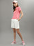 Iconic Women White Solid Regular Fit Mid-Rise Shorts