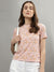 Iconic Women Multicolor Printed Round Neck Short Sleeves T-Shirt