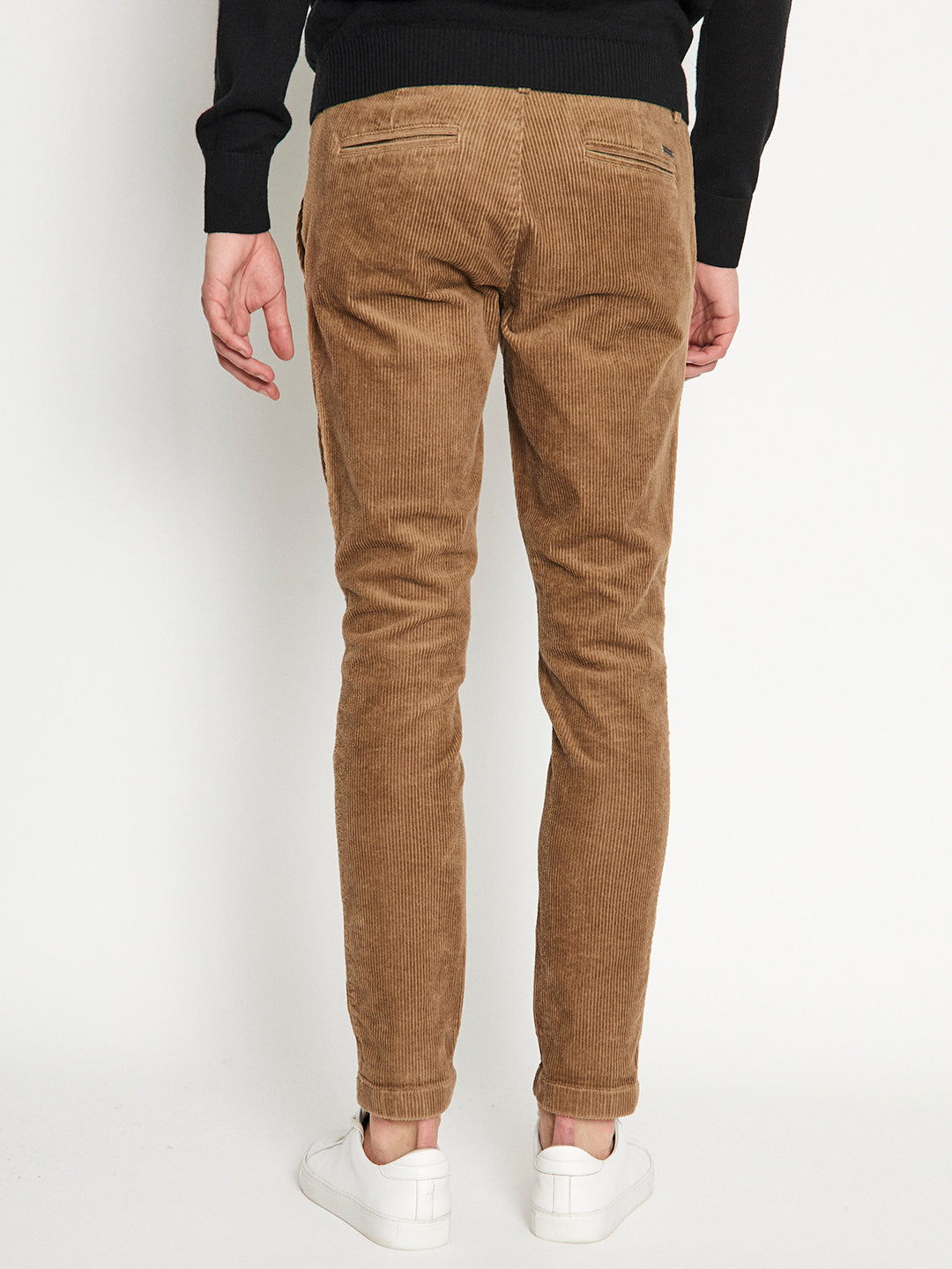 Bruun & Stengade Men Beige Solid Slim Fit Trouser