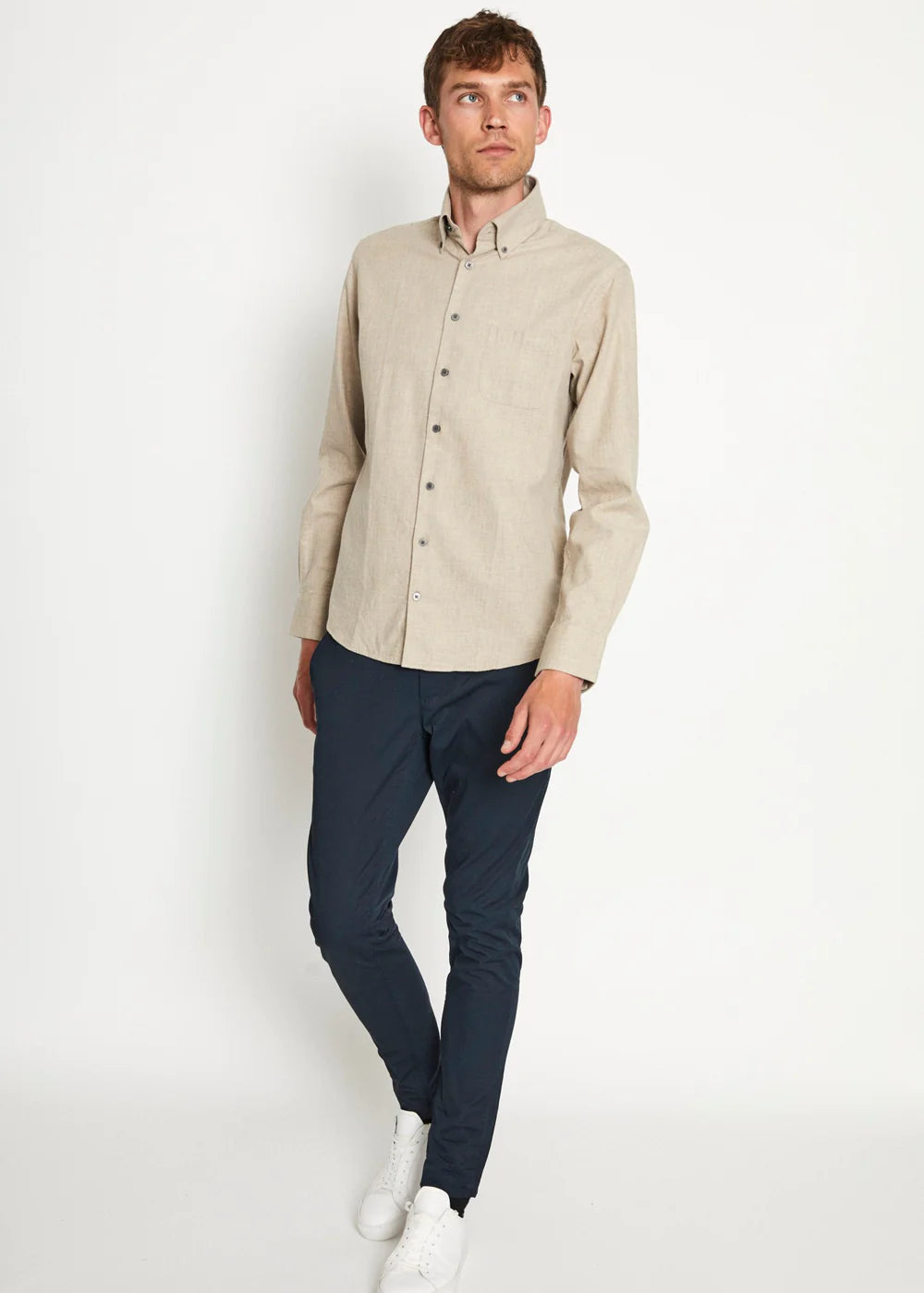 Bruun & Stengade Beige Fashion Regular Fit Shirt