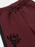 Blue Giraffe Boys Maroon Solid Straight Fit Joggers Style Sweatpant